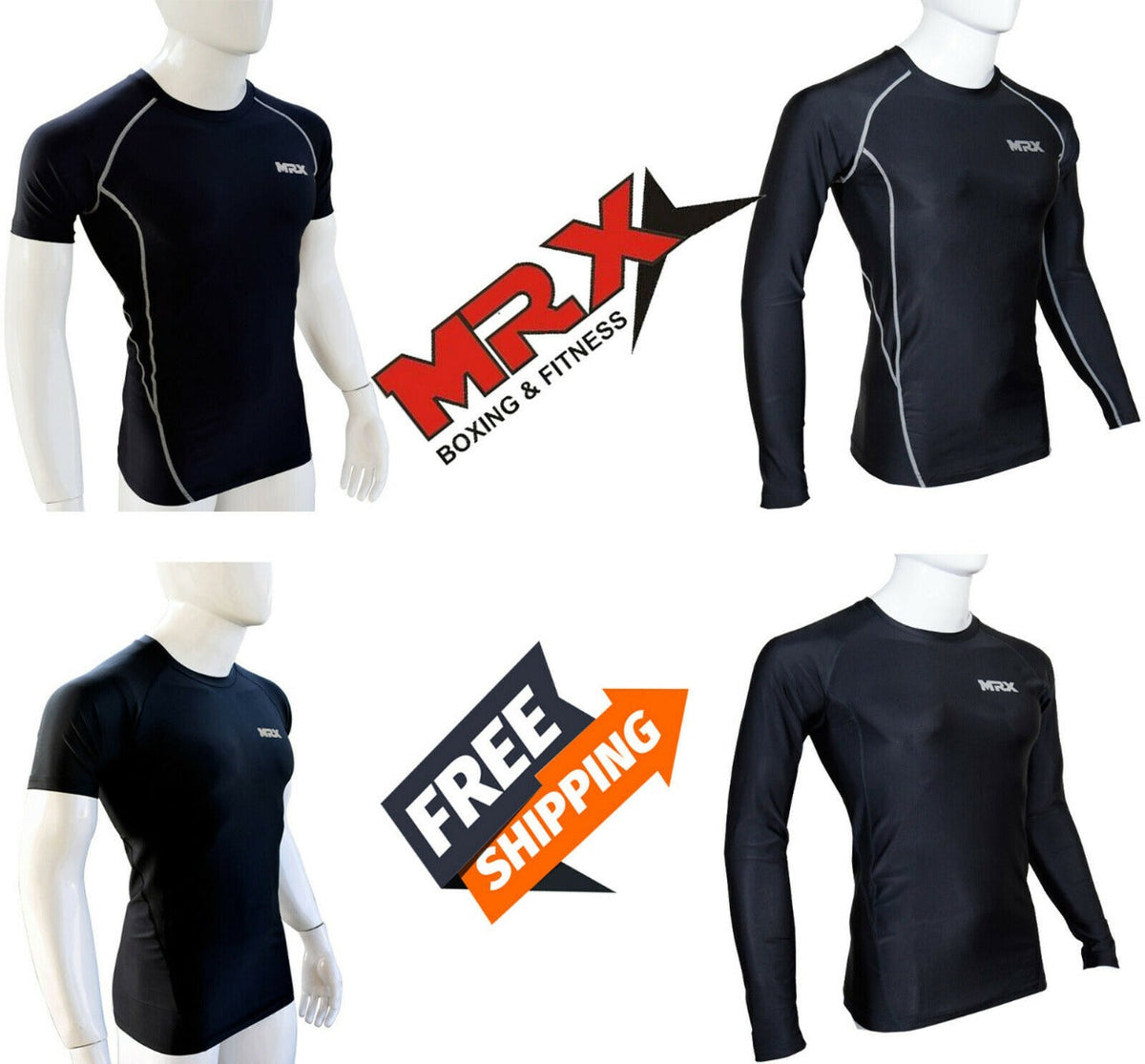 Men's Compression Rash Guard Base Layer Shirt
